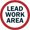 Lead Work Area, variant on Lead Work Area Non-Slip Floor Marker | 16" Circle Vinyl Decal | Protect Your Business, Work Place & Customers |  Made in The USA