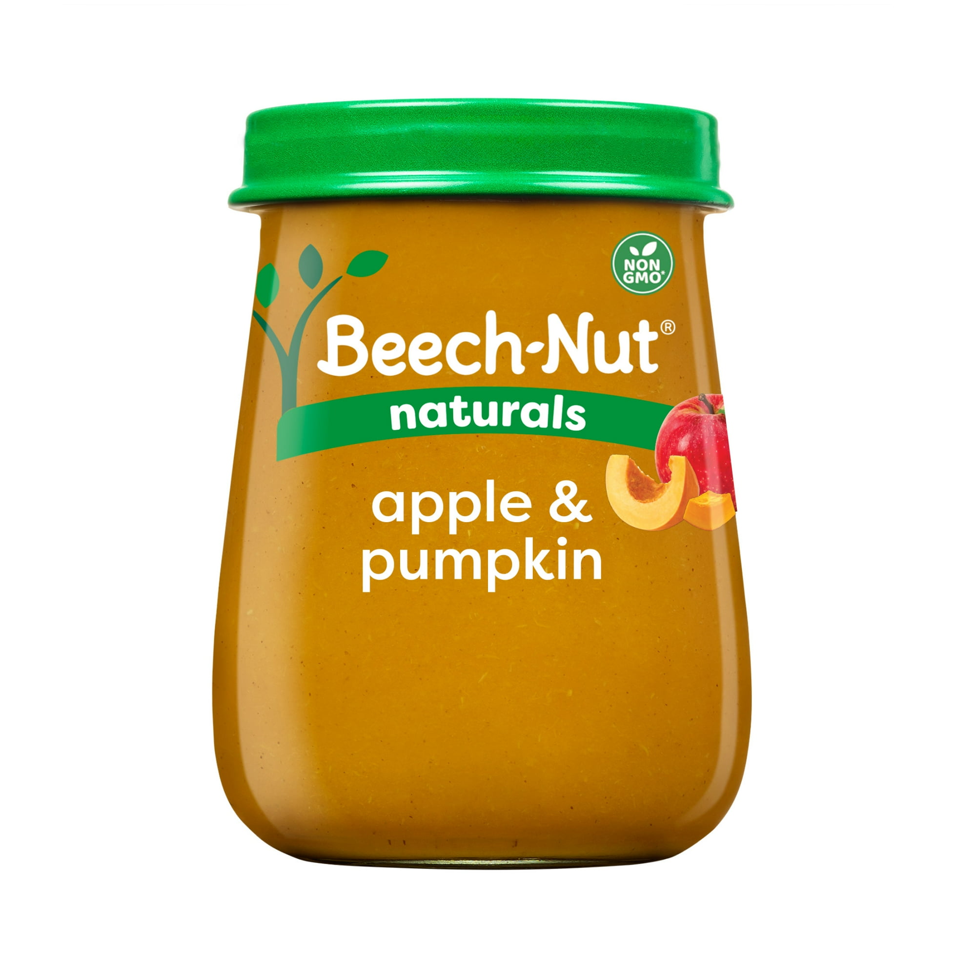 Beech-Nut Naturals Stage 2 Baby Food, Apple & Pumpkin, 4 oz Jar