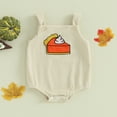 thumbnail image 2 of Okbabeha My First Thanksgiving Baby Outfit Boy Girl Newborn Turkey Onesie Sleeveless Corduroy Overall Romper Fall Clothes, 2 of 7