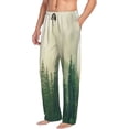 thumbnail image 6 of Pofeuu Fog Forest Print Men's Pajama Pants, Soft Lounge Pajama Pants with big pockets for Men Plaid Pj Bottoms-Medium, 6 of 6