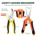 thumbnail image 4 of 3 Pack Garden Pruning Shears, Stainless Steel Shears, Gardening Shears, Scissors, Garden Clippers, Pruning Snips, Pruning Shears for Gardening Tools(Orange), 4 of 8