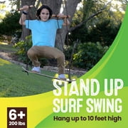 Swurfer Treeskate Undawadda Stand Up Skating Swing, Wooden Outdoor Swing for Kids and Adults