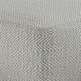 thumbnail image 3 of Simpli Home Simpli Home Nate 20 inch Wide Boho Square Pouf in Patterned Grey Mélange Cotton, 3 of 6