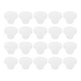 thumbnail image 1 of Paquete de 20 tapones ajustados, tapones de agujero de goma redondos suaves y flexibles que se ajustan a agujeros de 7mm (0.28 pulgadas), tapón de silicona impermeable, blanco, 1 of 6