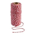 thumbnail image 2 of RuiJiao Natural Cotton Christmas Twine String for Gift Wrapping, 110 Yards Red White Green Holiday Craft Decor, 2 of 8