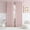 Baby Pink, variant on White Patio Window Curtains for Home Decoration, Half Light Blocking Curtain Panels for Sliding Door, 52 x 102 Inches, 2 Panels, Pure White