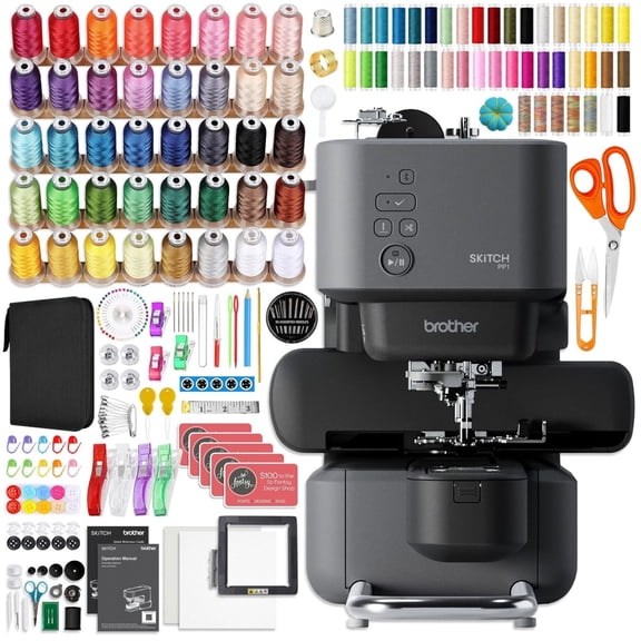 Brother Skitch PP1 4" x 4" Embroidery Machine with 250  Accessories