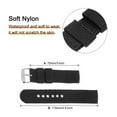 thumbnail image 4 of Uxcell Black Nylon Watch Band 20mm Width Soft and Comfortable Nylon Strap with Silver Buckle, 4 of 6