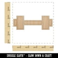 thumbnail image 2 of Dumbbell Barbell Weight Lifting Outline Wood Shape Unfinished Piece Cutout Craft DIY Projects - 4.70 Inch Size - 1/8 Inch Thick, 2 of 7