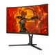 thumbnail image 2 of AOC CQ27G3Z Monitor curvo para juegos de 27", QHD 2K 2560x1440, 1000R VA, 240 Hz 0,5 ms, FreeSync Premium, soporte de altura ajustable, conmutador Xbox PS5, 3 años de punto cero brillo, negro, 2 of 5