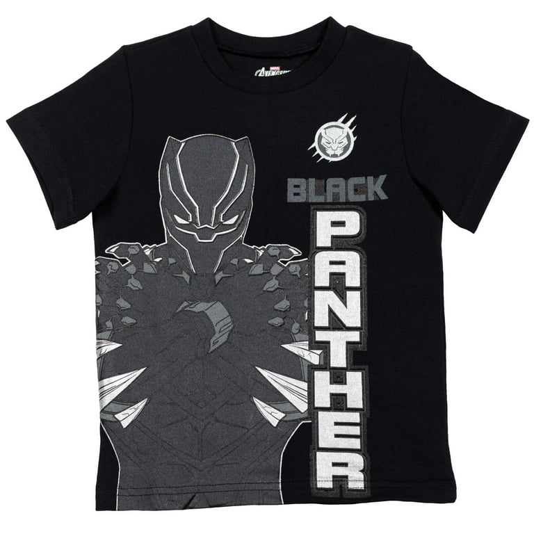Man Avengers Iron Captain Graphic Pack Boys Panther Black 7-8 T-Shirts 4 America Avengers Marvel Little
