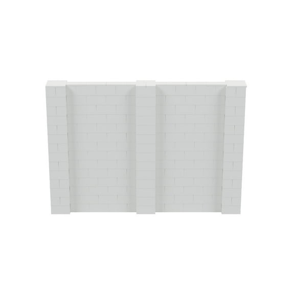 EverBlock 10’ x 7’ Wall Kit | Modular Building Blocks | Wall System for Building, Display & Structures | Room Divider & Partition | Easy to Connect & Reuse | Indoor & Outdoor Use