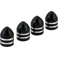 thumbnail image 1 of Bell Automotive Products 02620-M 4 Pack Bouchon de Soupape en Aluminium Noir, 1 of 1