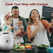 CUCKOO Micom Rice Cooker 10-Cup Uncooked / 20-Cup Cooked with Nonstick Inner Pot, Large Rice Maker with 16 Menu Options, Fuzzy Logic Technology, Auto Clean Mode, LCD Display, White (CR-1020F)