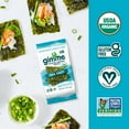 thumbnail image 6 of (6 pack) Gimme Organic Roasted Seaweed Snacks with Sea Salt, 4 Pack, 5 Gram, Crispy Texture, 6 of 14