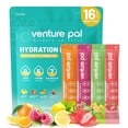 thumbnail image 1 of Venture Pal Sugar Free Electrolyte Powder Packets - Liquid Daily IV Drink Mix for Rapid Hydration & Party Recovery | 5 Vitamins & 7 Electrolytes| Keto Friendly | Non-GMO | Certified Vegan | 16 Sticks, 1 of 5