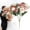 Light Pink, variant on Z52LingLing Decoration Artificial Rose Hydrangea Peony Flower Bouquet Silk Floral Arrangement Faux Peonies Bush with Wired Stems for Wedding Home Decor (Dusty Rose Red)