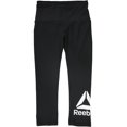 thumbnail image 2 of Reebok Pantalon Capri de Compression Athlétique pour Femmes Wanderlust, Noir, Petit, 2 of 3