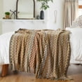 thumbnail image 6 of Battilo Yellow Throw Blanket,Boho Decorative Blankets with Tassel,Lightweight Afgan Blanket,50"x80", 6 of 8