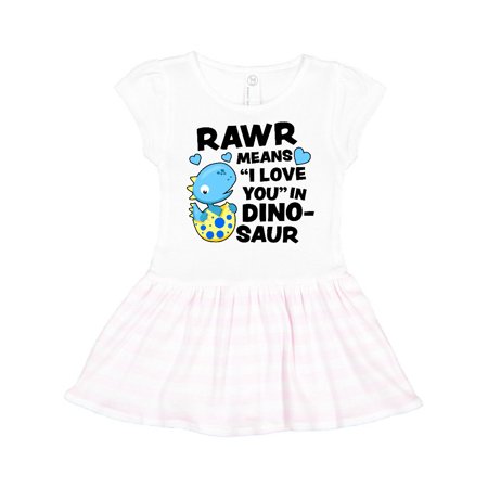 

Inktastic Rawr Means I Love You in Dinosaur Valentine Gift Toddler Girl Dress