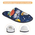 thumbnail image 3 of Slippers for Women, Planets and Stars Womens Slippers Fuzzy Winter House Shoes, Soft Anti-Skid Slippers Indoor and Outdoor, 3 of 5