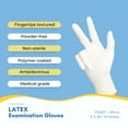 thumbnail image 6 of TRICARE Medical Disposable Latex Examination Gloves, Medium, 200 Count, White, Powder Free, 5.5 Mil, 6 of 7