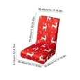thumbnail image 4 of Christmas Stretch Chair Covers Set of 1 Removable Washable Dining Chair Protectors for Holiday Party Home Decor(A), 4 of 6