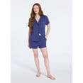 thumbnail image 2 of Joyspun Womens Sleep Rib Modal Short Sleeve Notch Set, Size XS-XL, 2X-3X, 2 of 5