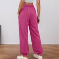 thumbnail image 6 of Joggers for Women Fall Winter Lined Elastic High Waist Straight Leg Relaxed Fit Jogger Sweatpants with Pockets, 6 of 8