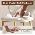 thumbnail image 5 of Set of 2 Modern Dining Chairs with PU Leather Seats, Gold-Plated Carbon Steel Legs and Ergonomic Backrest for Kitchen, Dining Room, Living Room Use, 5 of 9