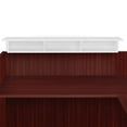 thumbnail image 3 of Regency Legacy Single Pedestal Reception Desk with White Transaction Top- Mahogany, 3 of 8