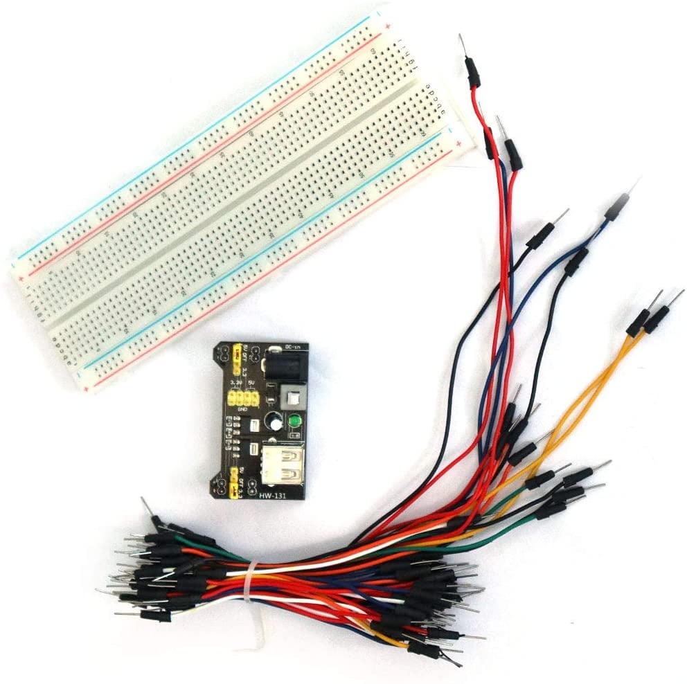 Electronics Starter Kit Power Supply Module Jumper Wire 830 Tie Point Breadboard for sale online