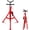 red, variant on 2-Pack V-Head Pipe Jack Stand,28"-52" Adjustable Height Pipe Stand Fits 1/2" - 12" Pipe Capacity w/ 2500LB Load Capacity for Vehicle Supporting and Lifting