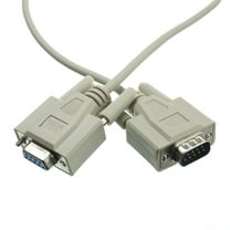 Null Modem Cable, DB9 Male to DB9 Female, UL rated, 8 Conductor, 6 foot