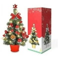 thumbnail image 5 of 15.7" Mini Christmas Tree 2025, Tabletop Christmas Tree with LED for Indoor Christmas Decorations Holiday Party Ornagment, Christmas Centerpieces for Tables, 5 of 6