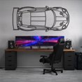 thumbnail image 4 of LaModaHome 911 GT2 RS Model 991 TOP Metal Silhouette Wall Art, 4 of 5
