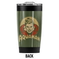 thumbnail image 2 of Aquaman Aqua Circle Stainless Steel Tumbler 20 oz Coffee Travel Mug/Cup, Vacuum Insulated & Double Wall with Leakproof Sliding Lid | Great for Hot Drinks and Cold Beverages, 2 of 7