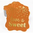 thumbnail image 2 of Inkdotpot Love Is Sweet Wedding Bottle Tag Real Gold Foil Favor Bracket Shape Hang Tags Pack Of 100, 2 of 7