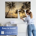 thumbnail image 5 of Rustic Farmhouse 8 Pack Art Acoustic Panels Sound Absorbing Black white photo palm trees Decorative Soundproof Wall Panels Self Adhesive for Nursery Game Room Bedroom 48"x32", 5 of 7