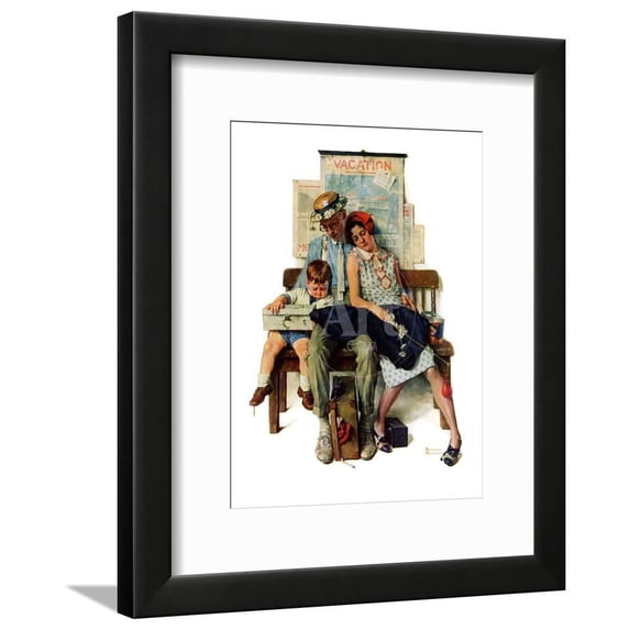 Home from Vacation, September 13,1930, Framed Art Print Wall Art by Norman Rockwell Sold by Art.Com