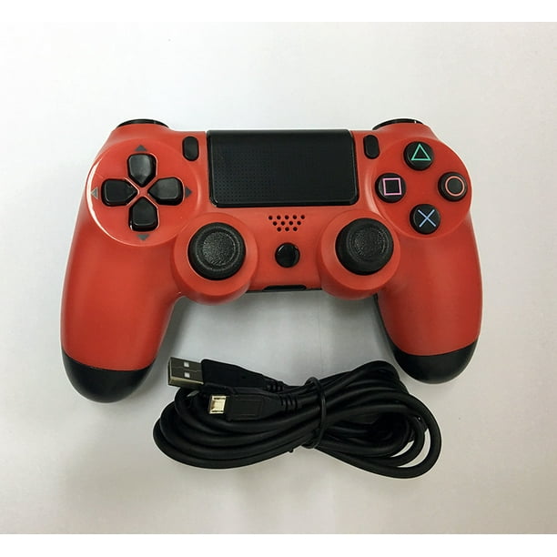 Generic Usb Wired Gamepad Playstation 4 Ps 4 Controller Red Walmart Com Walmart Com