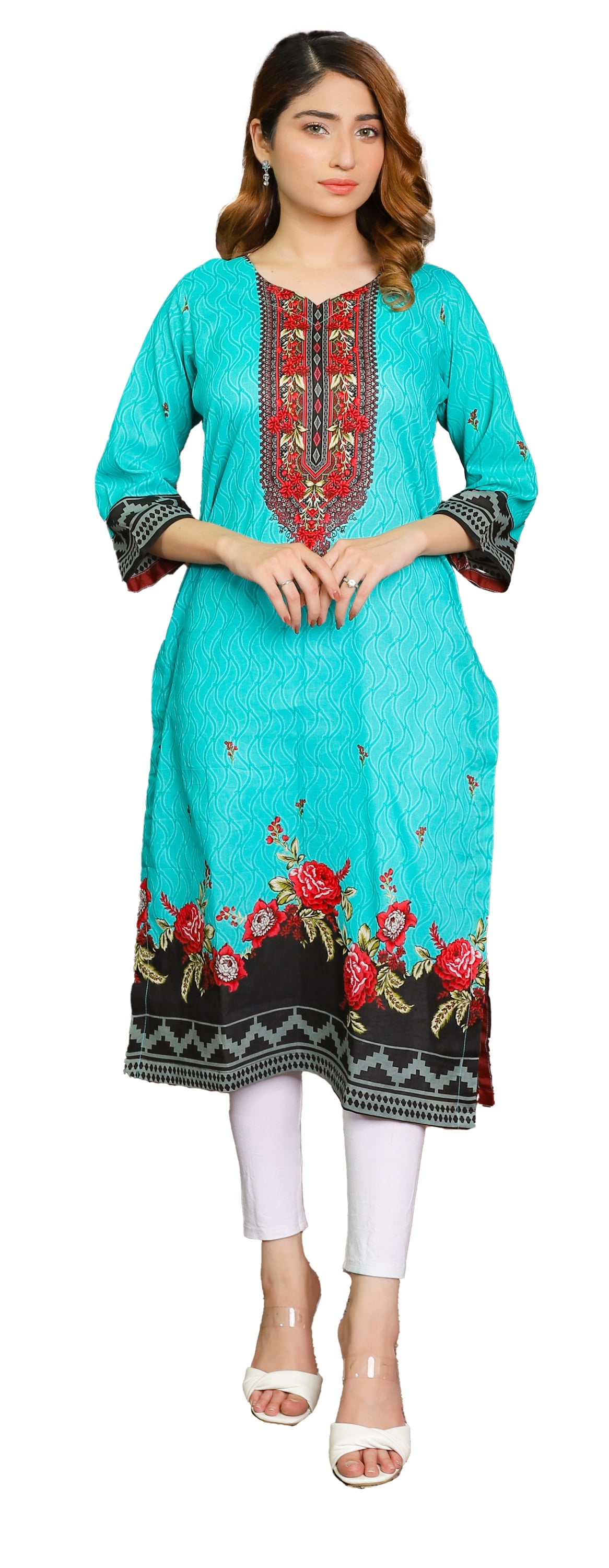 Batik Kurta Top for womens | Batik print dress, Batik fashion, Long dress  design