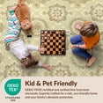 thumbnail image 4 of Design&I 6'x9' Ultra Soft Area Rug, Farmhouse Ornate Symmetrical Border Interlocking Framework Boho None Fluffy Washable Non Shedding for Guest Room Bedroom Living Room, 4 of 7