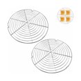 thumbnail image 1 of Juego de 2 rejillas redondas para enfriar pasteles - Rejilla para pasteles para un enfriamiento uniforme y rápido - Fácil liberación de pasteles 32,5*2,2 CM, 1 of 4