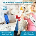 thumbnail image 2 of Dog Nail Grinder with LED Light & 3-Speed USB Rechargeable Cordless Electric Pet Nail Trimmer Powerful & Safe Nail Clippers File Painless Paw Grooming Tool for Dogs and Cats, 2 of 8