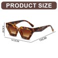 thumbnail image 2 of Gafas de sol poligonales de montura gruesa europeas y americanas, gafas de sol de moda personalizadas, hechas de PC, 2 of 5