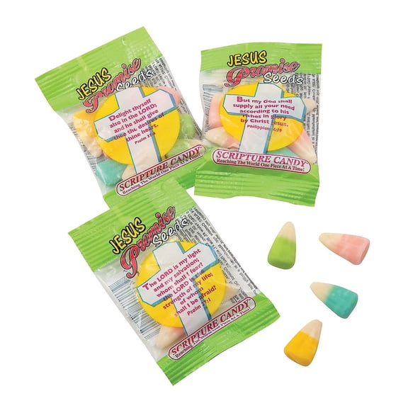 Fun Express Jesus Promise Seeds Candy Corn Easter 17 Pieces 8 oz