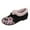 Black, variant on Winter Flats for Women Round Toe Splice Elegant Floral Embroidery Plush Warm Slip on Dress Shoes Casual Low Top Walking Shoes Pink Size 7.5