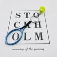 thumbnail image 2 of 2 Pieces Mini Tennis Racket Keychain Key Ring, Fashionable Alloy Tennis Ball Split Ring Keychain for Sport Lovers Team, 2 of 8