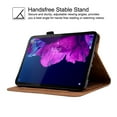 thumbnail image 6 of GSFY Case for Galaxy Tab S6 Lite 10.4 inch 2024/2022/2020, PU Leather Wallet Stand Protective Smart Shell with Pen Holder Auto Sleep Wake for Samsung Galaxy S6 Lite Tablet, Brown Blocks, 6 of 8